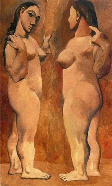 Pablo Picasso Two Nude Women Deux Femmes Nues Expressionism